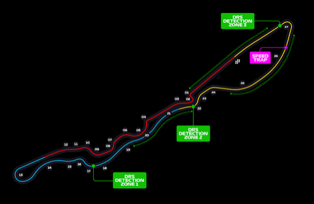 Mapka okruhu Saudská Arábia